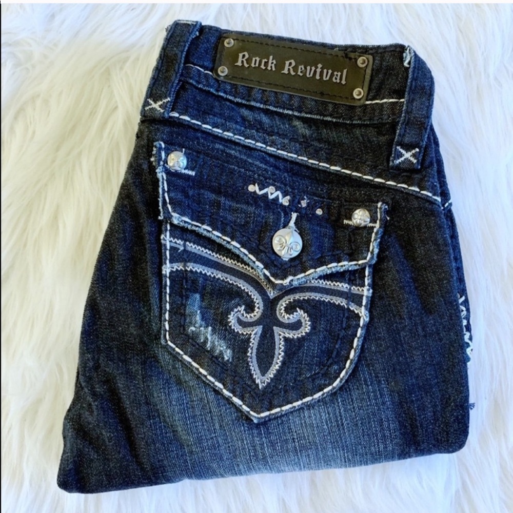 Rock Revival Stephanie Easy Capris size 26